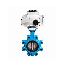 Electric LT Convex Ear Soft Seal Butterfly Valve